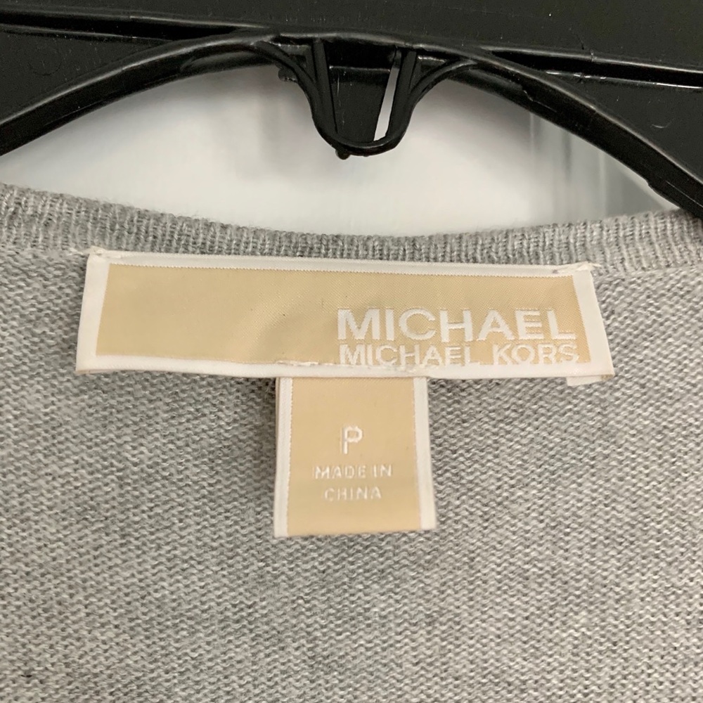 Michael Kors Grey Cardigan Sweater - Picture 4 of 5